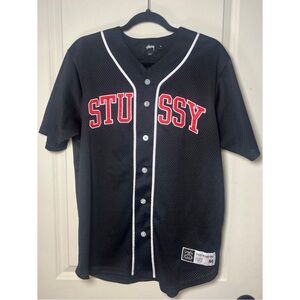 Stussy Black Baseball Jersey